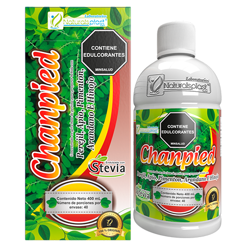 MOCKUP CHANPIED X 400 ML CAJA Y ENVASE-Vista actual