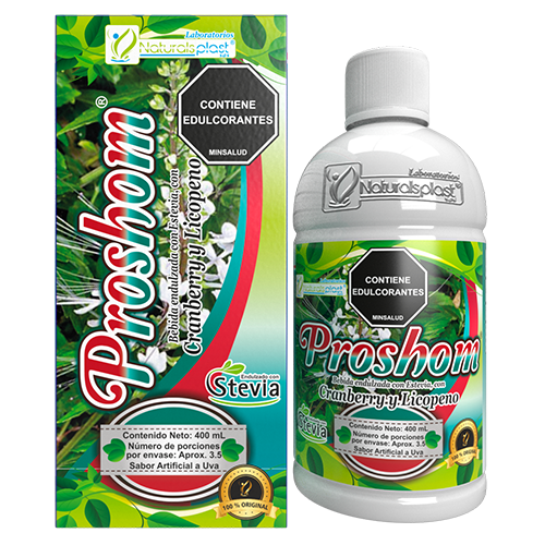 MOCKUP PROSHOM X 400 ML CAJA Y ENVASE-Vista actual